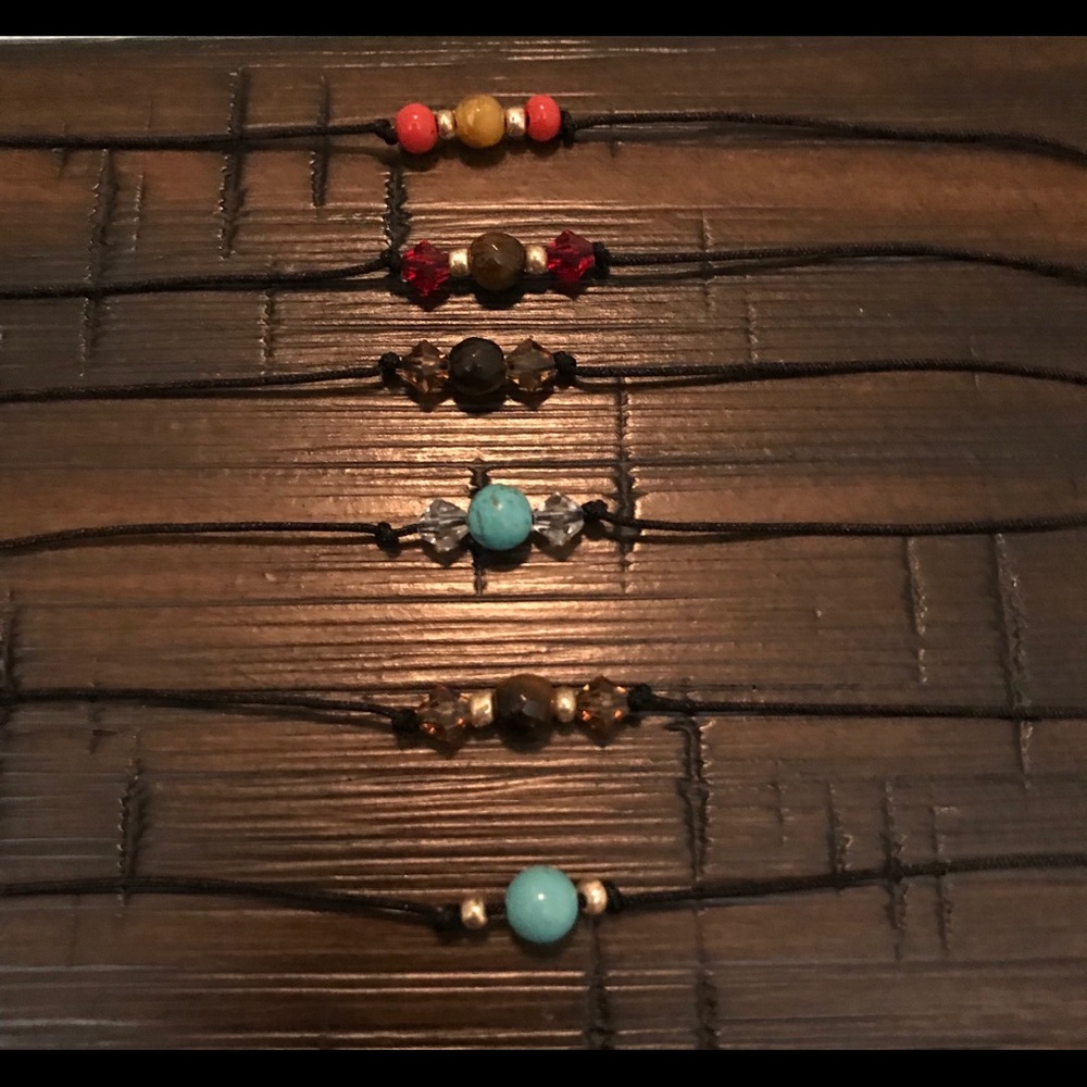 Handmade sliding knot bracelets